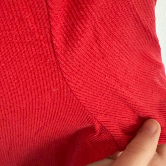 Reformation Scarlet Ribbed Tee - Picture 5 of 5
